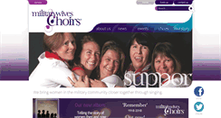 Desktop Screenshot of militarywiveschoirs.org