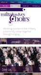 Mobile Screenshot of militarywiveschoirs.org